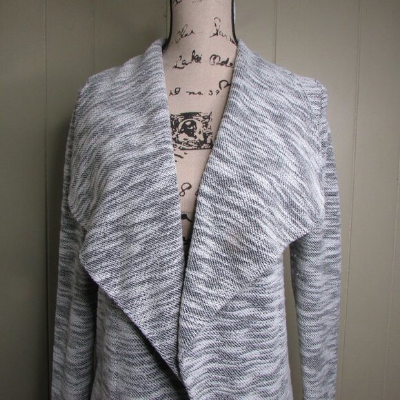 Vero Moda Open Front Cardigan Sweater XS White Black - Picture 3 of 14